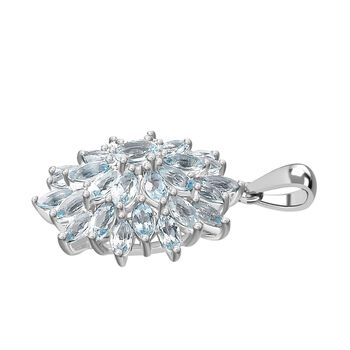 Himmelblauer Topas-Anh&auml;nger - 2,67 ct.