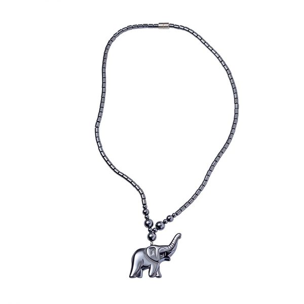 3er Set Hämatit Halsketten mit Elefant, Schmetterling und Kreuz ca. 727.65 ct image number 5