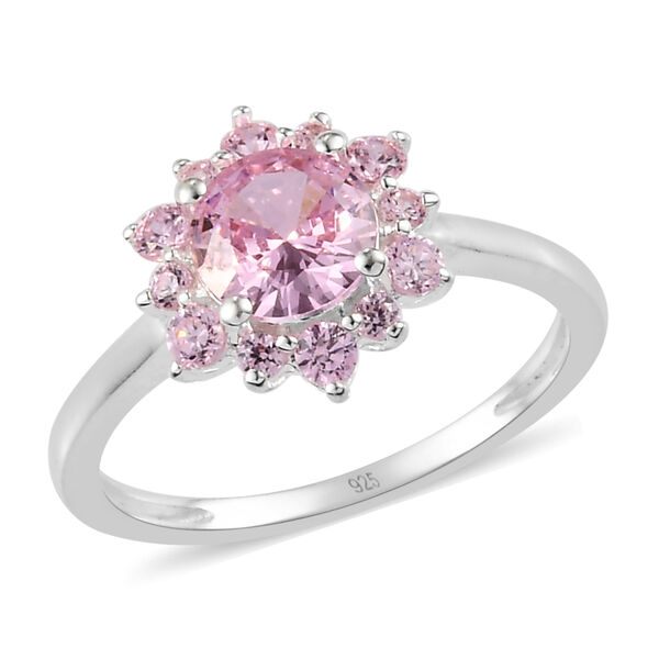 LUSTRO STELLA - Rosa Zirkonia Ring 925 Silber  ca. 1,90 ct image number 4