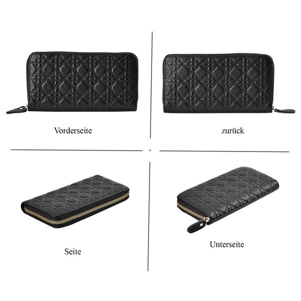 Echtleder Geldb&ouml;rse, Schwarz image number 5