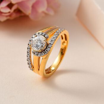 Moissanit Ring - 1,12 ct.