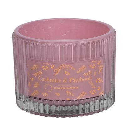 The 5th Season: Premium-Kollektion: Duftkerze im rosafarbenen Glasgef&auml;&szlig;, 10ml nat&uuml;rliches &Ouml;l, 280 g. Wachs, 50 Stunden Brenndauer, Agar-Moschus und Holz