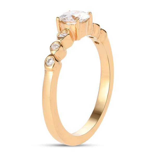 88 Facetten Moissanit Ring image number 5