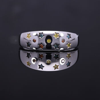 Mehrfarbiger Diamant-Ring - 0,14 ct.