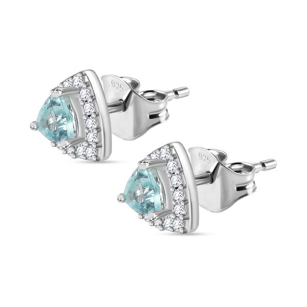 AA Lagunen Apatit und Zirkon Ohrringe - 0,74 ct. image number 4