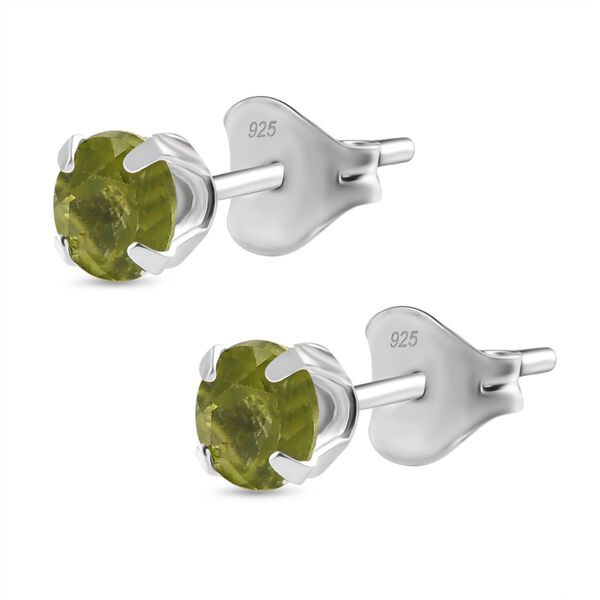 3er-Set- Afrikanische Amethyst, Peridot und rote Garnet-Ohrringe image number 4