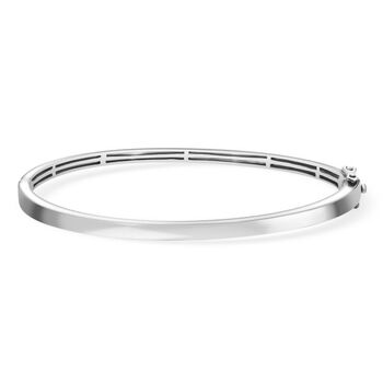 LUXURIANT SI-GH Labor Diamant 19cm Armreif, 925 Silber rhodiniert - 0,25 ct.