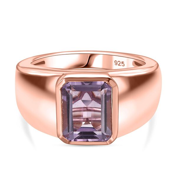 Rosa Amethyst Ring 925 Silber Ros&eacute;gold Vermeil (Gr&ouml;&szlig;e 16.00) ca. 2,31 ct