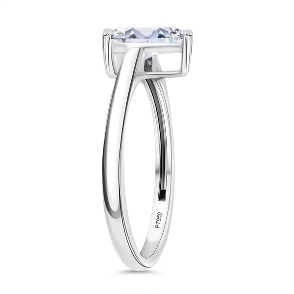 LUXURIANT IGI zertifizierter D/IF Labor Diamant Ring in 950 Platin - 1,02 ct. image number 2