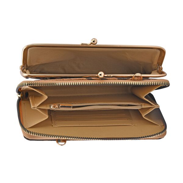 Crossbody Tasche aus Naturkork mit RFID-Schutz, Zebra image number 4