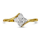 Diamant-Ring, 925 Silber vergoldet  ca. 0,05 ct image number 0