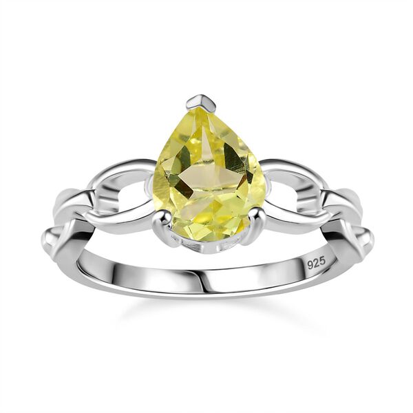 Ouro Verde-Quarz Ring 925 Silber (Gr&ouml;&szlig;e 17.00) ca. 1,75 ct image number 4