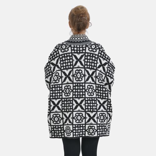 Oversized Cardigan Damen, Schwarz image number 1