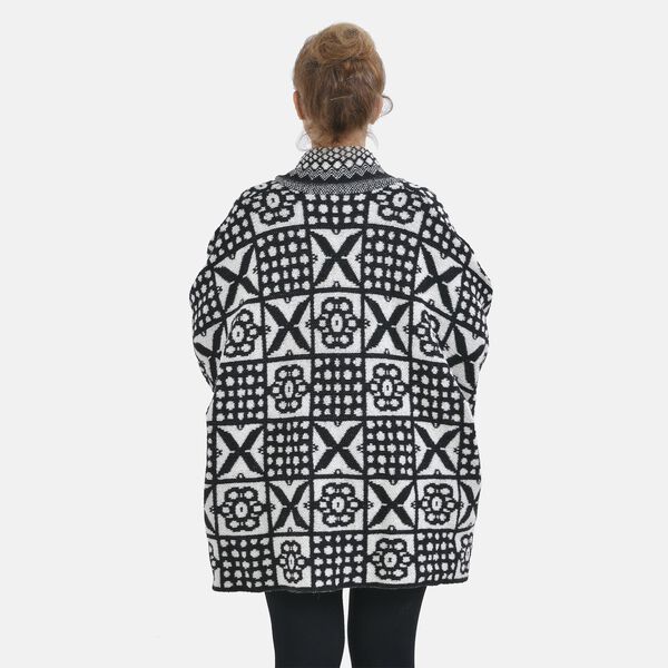 Oversized Cardigan Damen, Schwarz image number 1