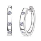 LUXURIANT DIAMOND - Lab Grown Diamant SI-GH Ohrringe 925 Silber rhodiniert ca. 0.33 ct