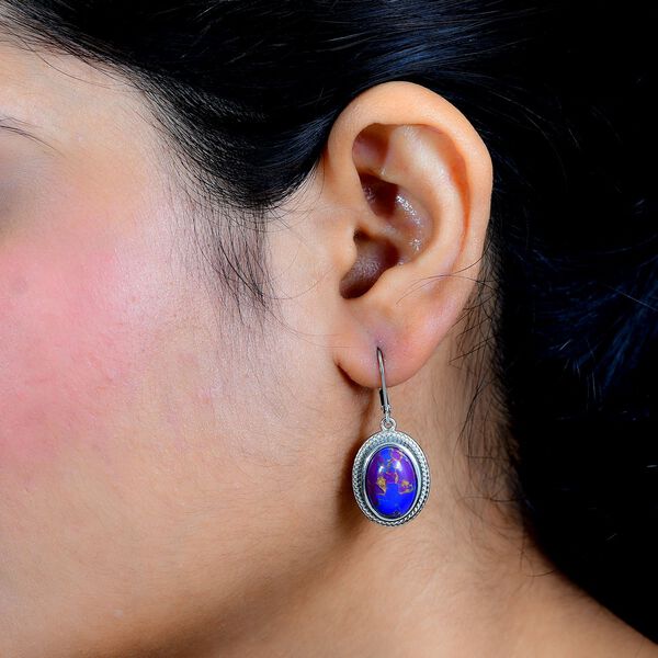 Lila Türkis-Ohrringe image number 3