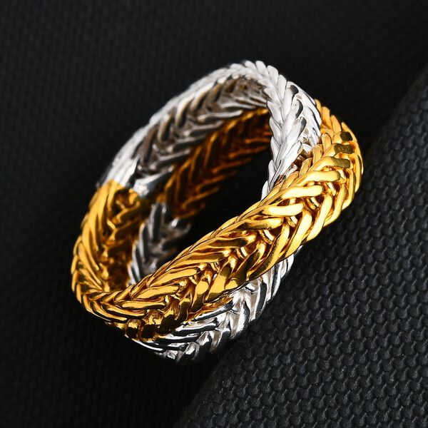 Royal Bali - 925 Silber Ring, bicolor, (Gr&ouml;&szlig;e 17.00) ca. 10,31g image number 1