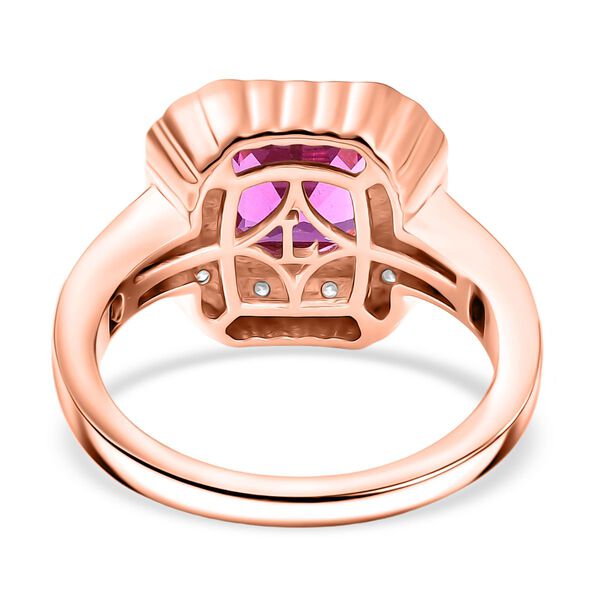 LUXURIANT AAA Labor Rosa Saphir und Labor Diamant Ring - 2,69 ct. image number 6