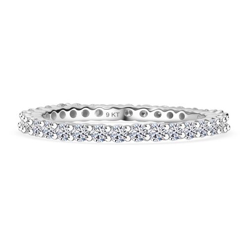 LUXURIANT DIAMOND- SI-GH Labor Diamant Ring, 925 Silber platiniert - 1 ct. image number 0