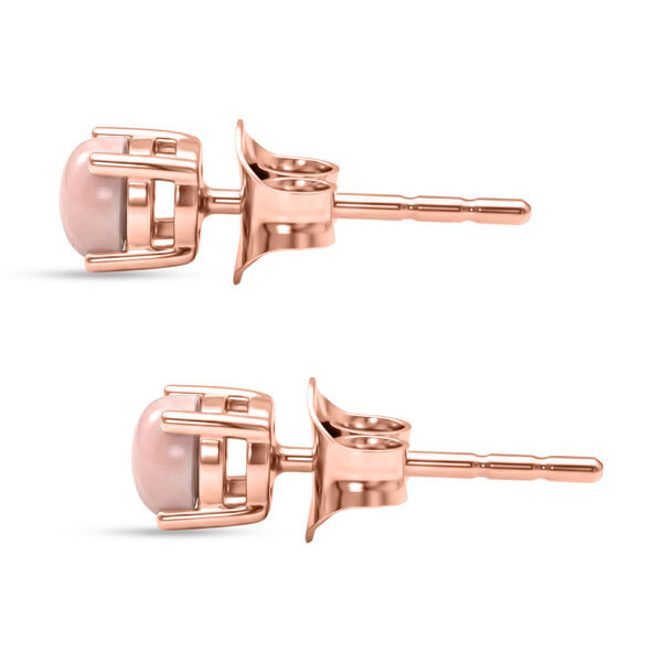 AA Rosa Opal Ohrringe, 925 Silber 750 ros&eacute;vergoldet - 0,60 ct. image number 4