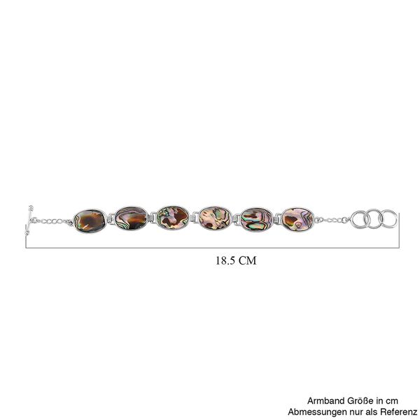 Abalone Muschel Armband ca. 19 cm mit 2.5 cm extender, Reine Legierung image number 7