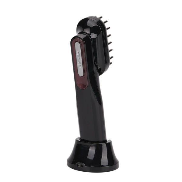 3-in-1 Multifunktionale Massageb&uuml;rste mit EMS & Lichttherapie, 7,5x7x21,5cm, Weinrot image number 4