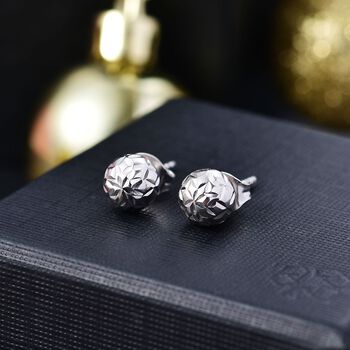 925 Silber platiniert Ohrringe