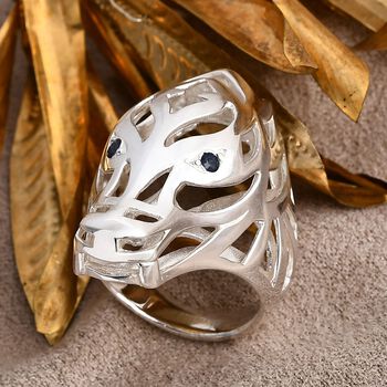 D'Joy Royal Bali - Blauer Saphir Drachen Ring