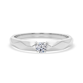 LUXURIANT DIAMOND - Lab Grown Diamant SI-GH Ring 925 Silber Rhodiniert (Gr&ouml;&szlig;e 17.00) ca. 0,20 ct