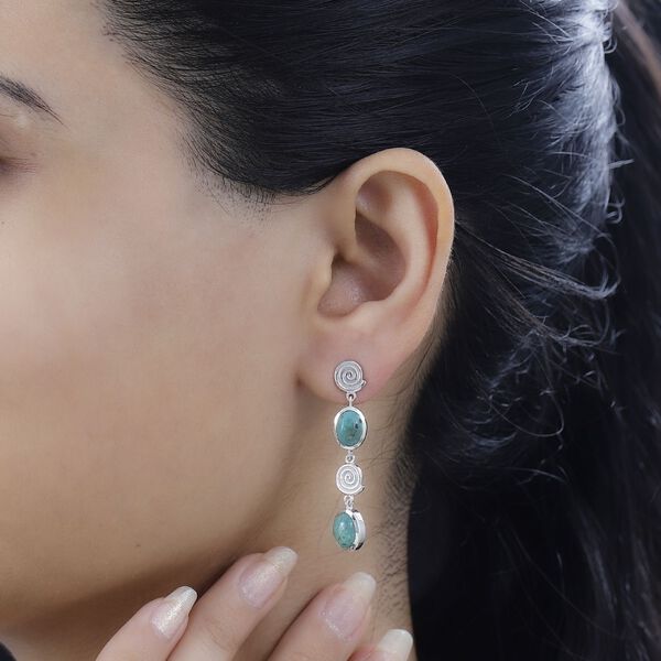 Sierra Nevada T&uuml;rkis Ohrringe - 5,68 ct. image number 3