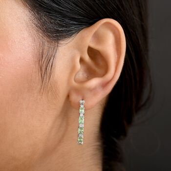 D'Joy Tsavorite Granat und Moissanit Ohrringe - 2 ct.