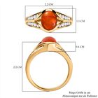 AA orange äthiopischer Opal und Zirkon-Ring - 1,49 ct. image number 6