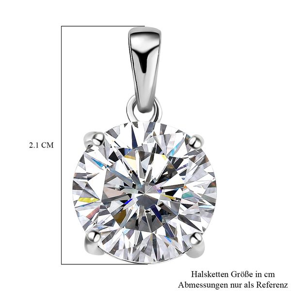 Weißer Kristall-Anhänger, 925 Silber image number 6