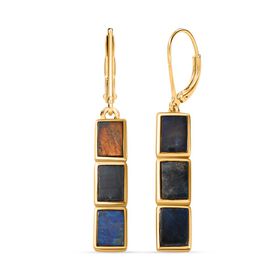 Labradorit Ohrringe - 5,37 ct.