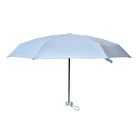 Sturmfester Poketschirm mit Etui und UV-Schutz, Glasfasergestell, 92 cm DM, 260 gr, hellblau