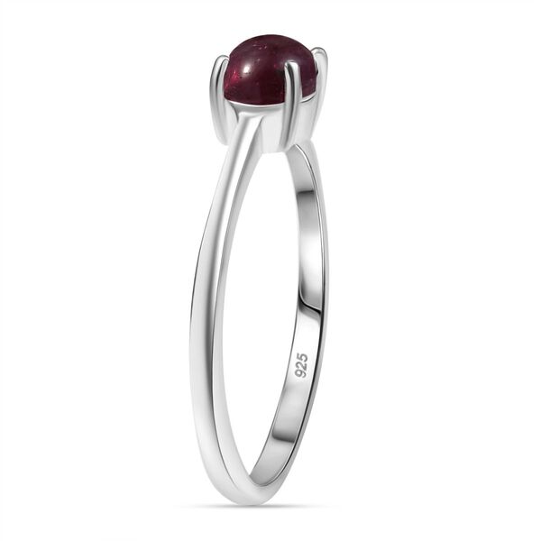 AA Afrikanischer Rubin (Fissure gef&uuml;llt) Ring 925 Silber (Gr&ouml;&szlig;e 18.00) ca. 1,34 ct image number 5