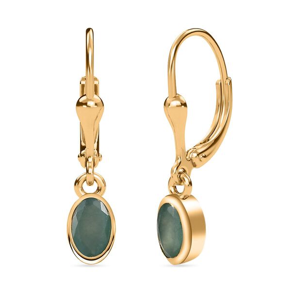 Grandidierit-Ohrringe, 925 Silber vergoldet ca. 0.88 ct image number 4