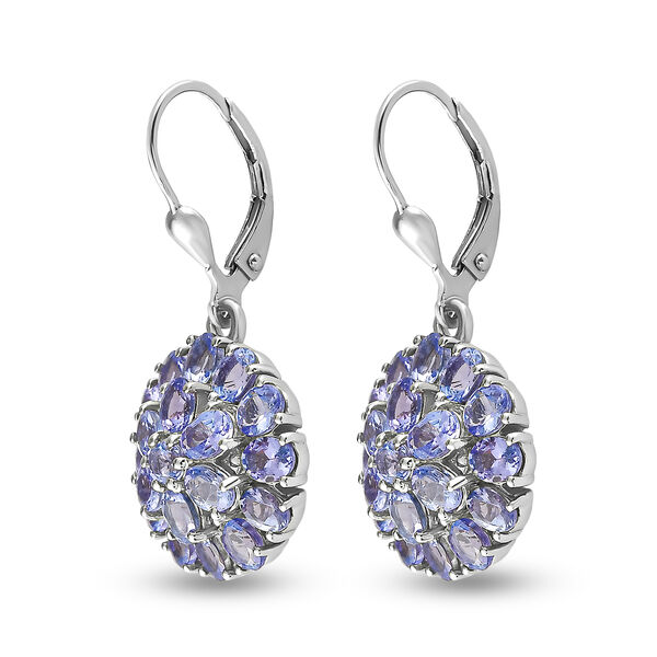 Tansanit-Ohrringe, 925 Silber platiniert ca. 6,64 ct image number 4