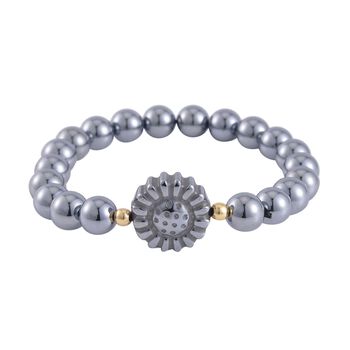 Terahertz Armband ca. 18 cm Standard gelb vergoldet ca. 84,00 ct.