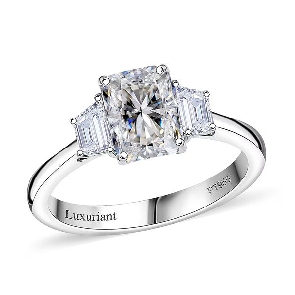 LUXURIANT DIAMOND - Lab Grown Diamant Ring 950 Platin (Gr&ouml;&szlig;e 17.00) (7-8 Werktage Lieferzeit) ca. 2.00 ct