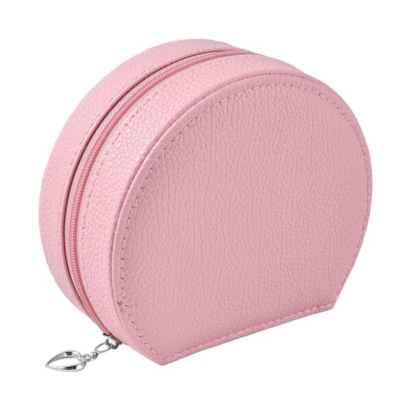 Zweilagige Kunstleder-Schmuckschatulle, Rosa image number 3