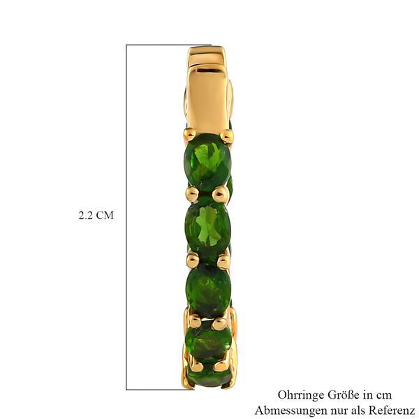 Nat&uuml;rliche Chromdiopsid-Creolen - 3,69 ct. image number 5