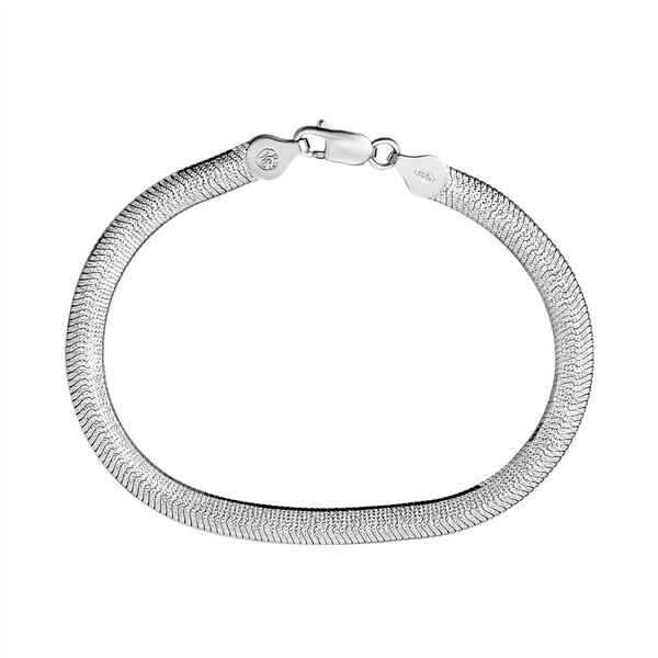 Flaches Fischgr&auml;ten-Armband, 19 cm - 5,29g