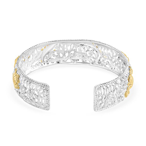 Royal Bali - Meeres-Safari Armreif, 925 Silber, bicolor, ca. 19 cm ca. 32,86g image number 6