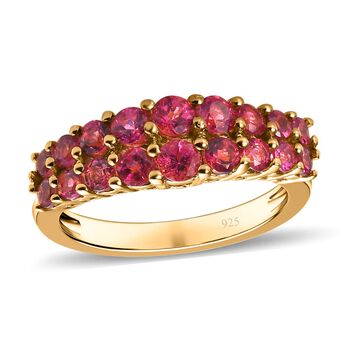 Rubellit Cluster Ring - 1,18 ct.