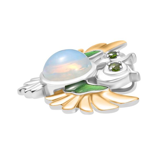 GP Italian Garden Kollektion- AA Nat&uuml;rlicher, &auml;thiopischer Welo Opal, Chromdiopsid und blauer Saphir-Anh&auml;nger - 2,66 ct. image number 5