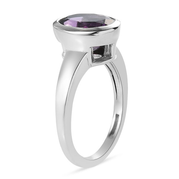 Mashamba Amethyst Solit&auml;r-Ring, 925 Silber platiniert  ca. 2,40 ct image number 5