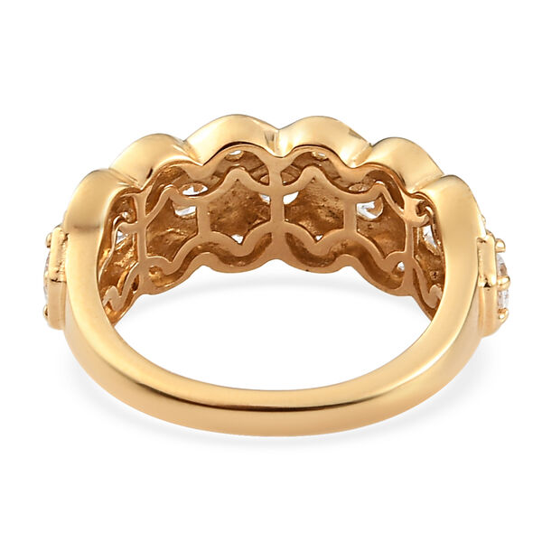 LUSTRO STELLA Hergestellt mit Feinster ZIRKONIA Ring 925 Silber vergoldet image number 6