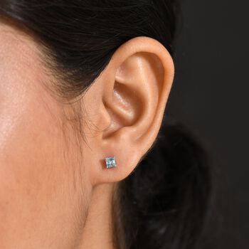 Blaue Zirkon Ohrringe - 1 ct.