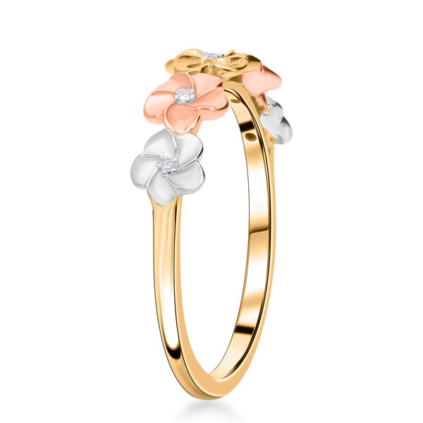 Dreifarbiger Diamant-Ring image number 2